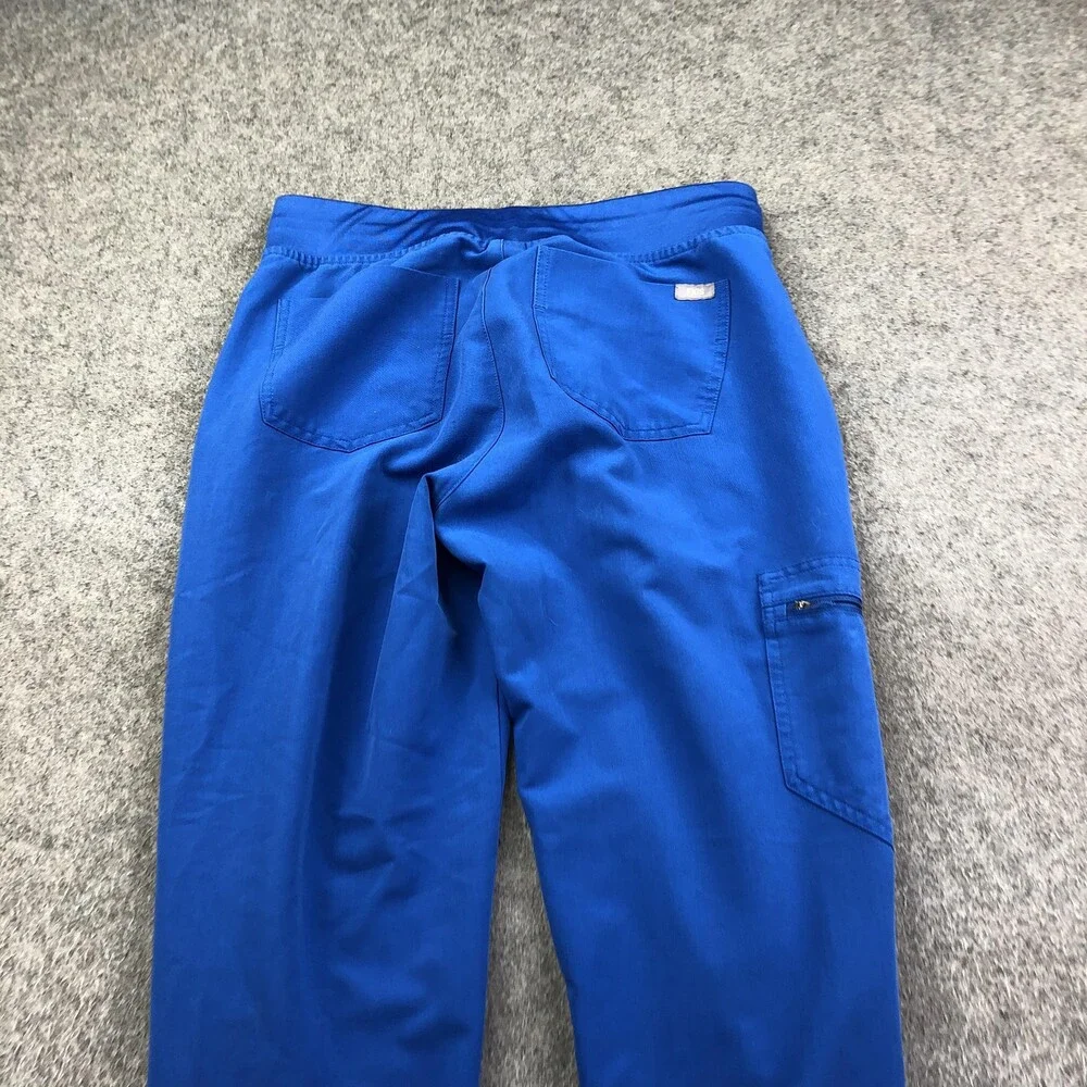 FIGS Scrub Jogger Pants Womens Small Blue Technical Zamora Cargo Medical
